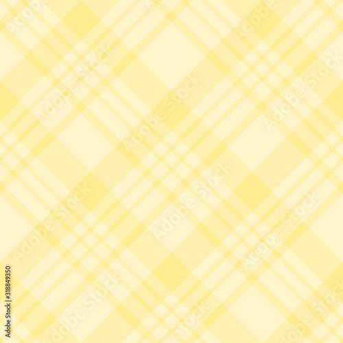 Seamless pattern in charming cozy light yellow colors for plaid, fabric, textile, clothes, tablecloth and other things. Vector image.