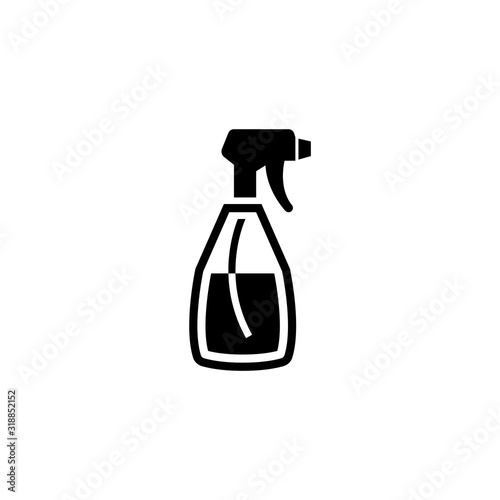 Spray Bottle, Cleaning Aerosol Flat Vector Icon