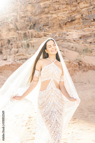 Bride on the desert