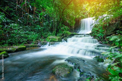 Fototapeta Naklejka Na Ścianę i Meble -  Beauty in nature, Mun Dang Waterfall at Phu Hin Rong Kla National Park, Thailand