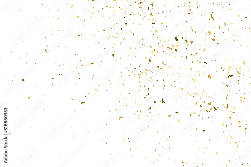 Gold Glitter Texture Isolated On White. Amber Particles Color. Celebratory Background. Golden Explosion Of Confetti. Design Element. Digitally Generated Image. Vector Illustration, Eps 10. Gold Glitter Texture Isolated On White. Amber Particles Color. Celebratory Background. Golden Explosion Of Confetti. Design Element. Digitally Generated Image. Vector Illustration, Eps 10.