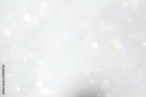 Abstract images with blurry white bokeh