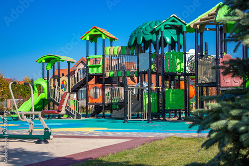 colorful playground in the park