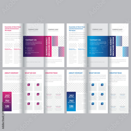 business trifold brochure template