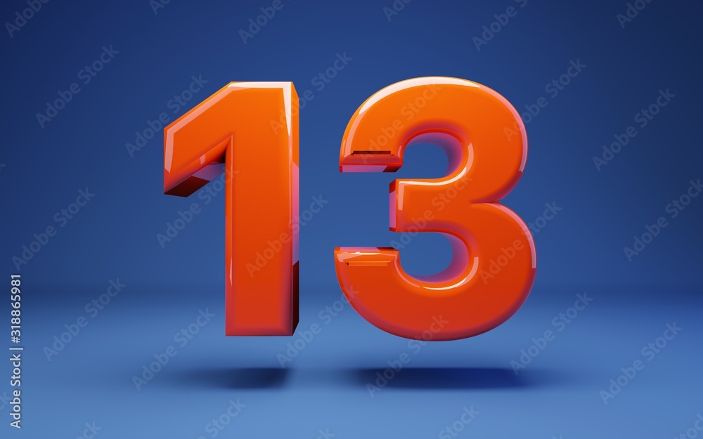 Lush Lava 3d number 13. 3D rendering. Best for anniversary, birthday party, celebration. Lush Lava 3d number 13. 3D rendering. Best for anniversary, birthday party, celebration.