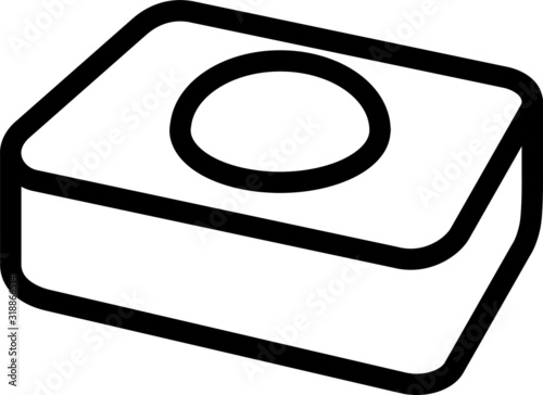 tablet dishwasher icon, vector illustration