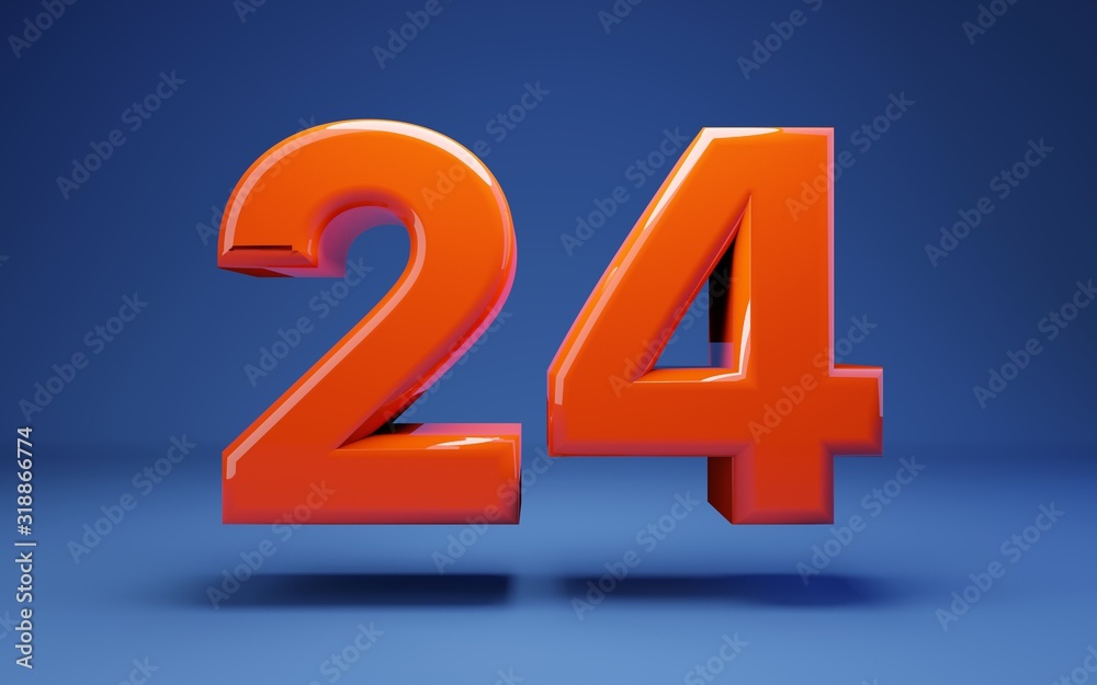 Lush Lava 3d number 24. 3D rendering. Best for anniversary, birthday party, celebration. Lush Lava 3d number 24. 3D rendering. Best for anniversary, birthday party, celebration.