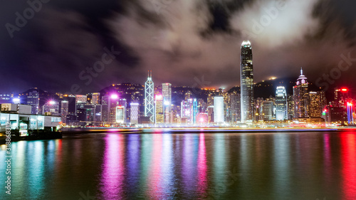 Photography Victoria Habour at night, Hong Kong