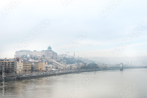 view of historic architectural in Budapest from Danube © ilolab