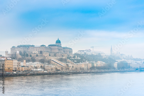 view of historic architectural in Budapest from Danube © ilolab