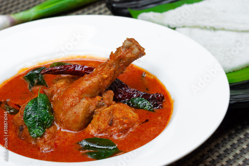 Mangalorean Chicken Curry / Kori Ghassi with Neer dosa