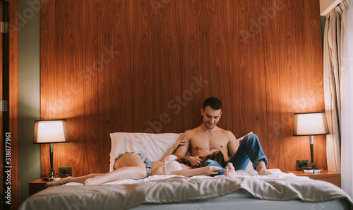 Young happy couple in love ...
