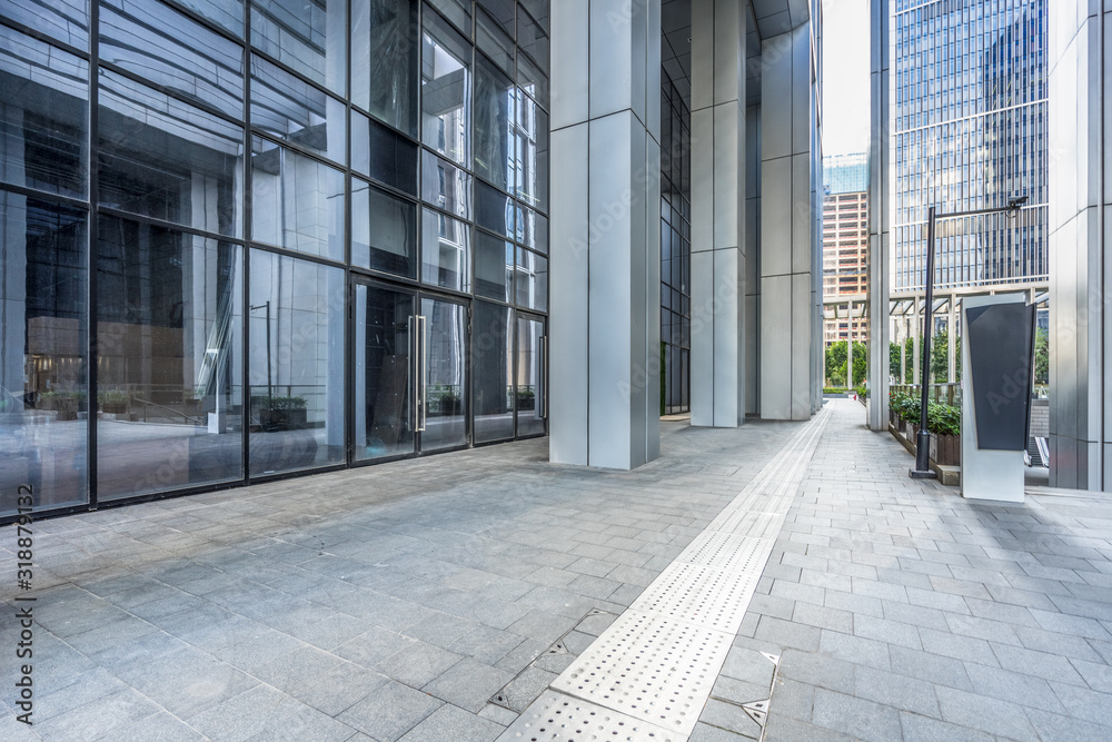 modern office building outdoors in the downtown