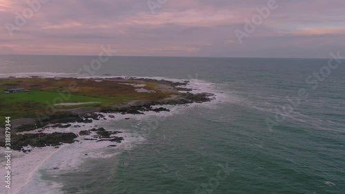 Aerial view of Tullagh bay, Inishowen - County Donegal, Republic of Ireland photo