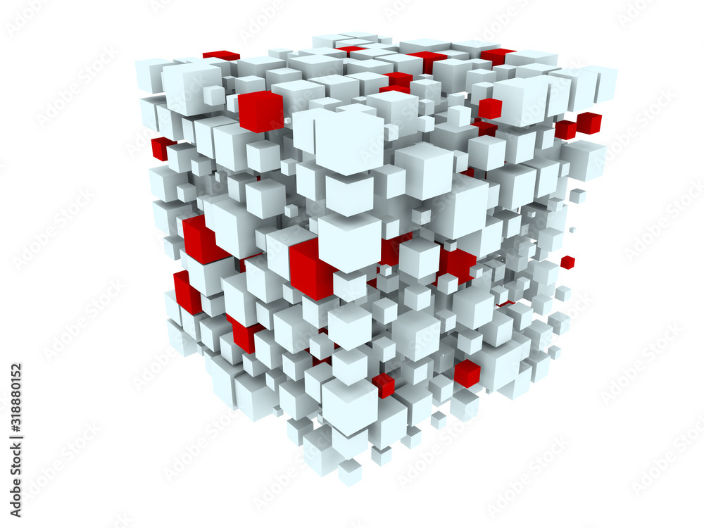 Fototapeta premium Digital Information Cube