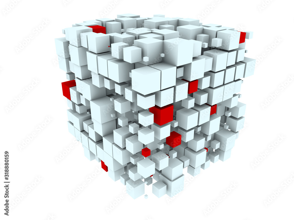 Fototapeta premium Digital Information Cube