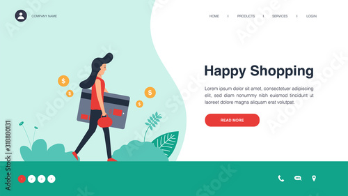 Modern concepts for website and mobile website development, shopping, finance, marketing solutions. Easy to use and customize. Flat vector illustration.