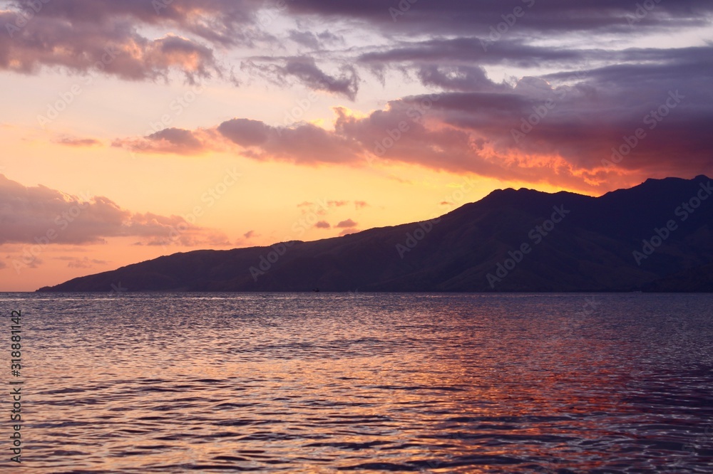 A sunset reflecting over Subic Bay, Philippines A sunset reflecting over Subic Bay, Philippines