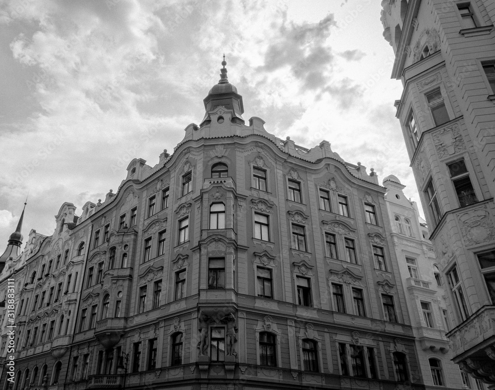 old typical building in prague