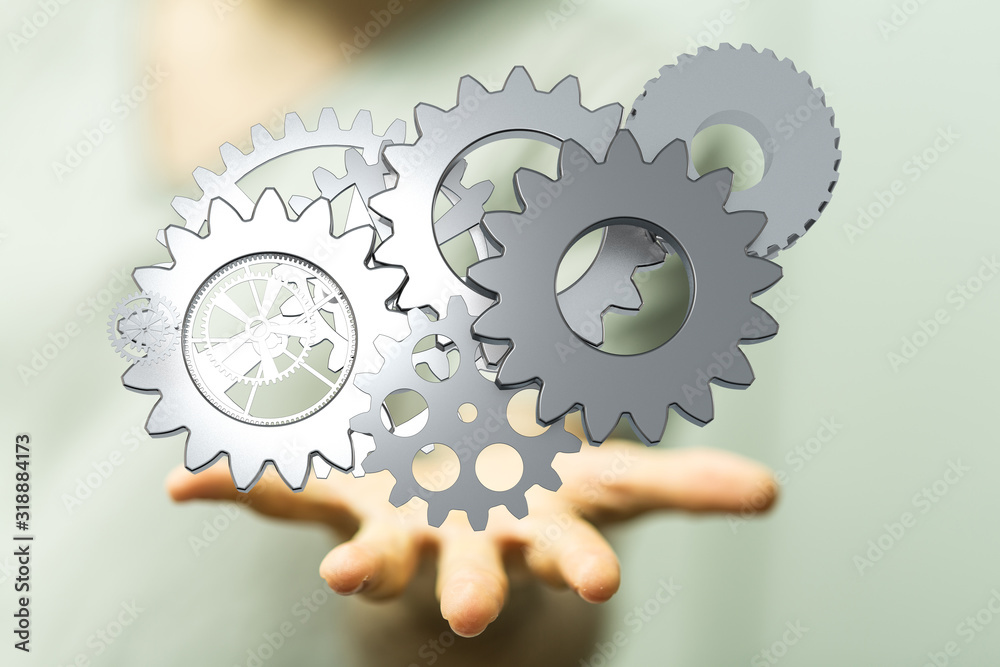 gear Technology setting concept background. gear Technology setting concept background.