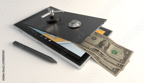 Canvastavla concept of security for online banking