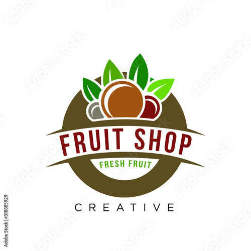 fruit shop logo design