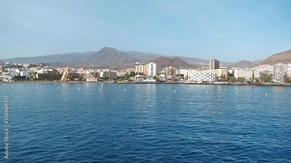 Los Cristianos town on Tenerife island, Canary islands, Atlantic ocean, Spain Los Cristianos town on Tenerife island, Canary islands, Atlantic ocean, Spain