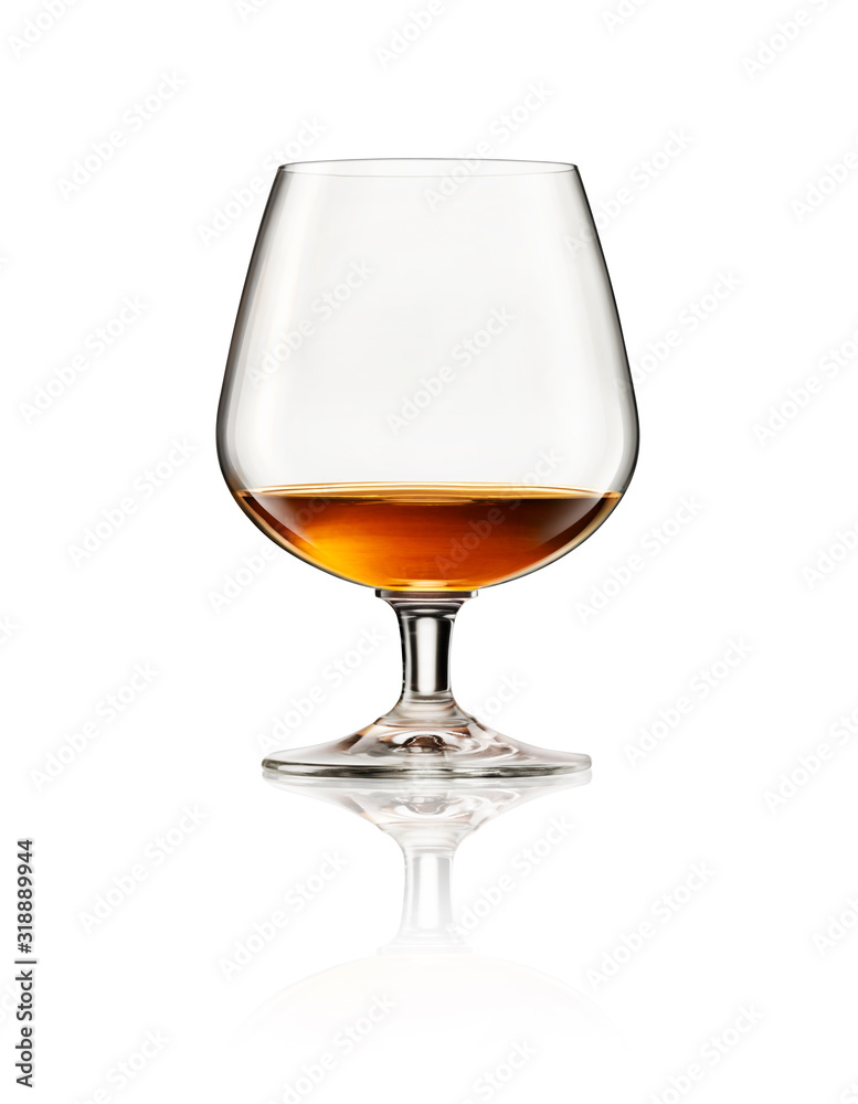 Whisky glass on white Whisky glass on white
