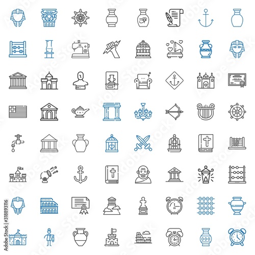 antique icons set