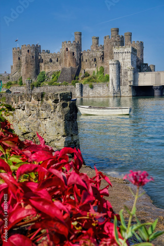 Famous Conwy Castle in Wales, United Kingdom, series of Walesh castles photo