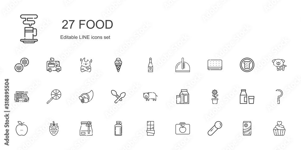 food icons set food icons set