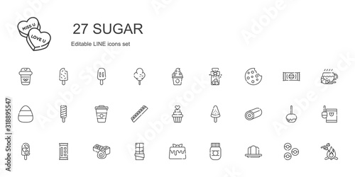 sugar icons set