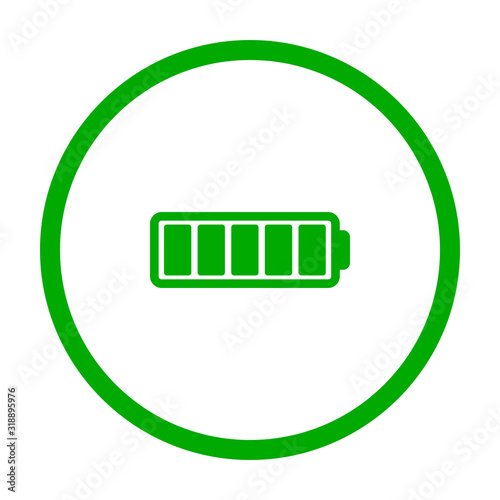 Batterieanzeige und Kreis
