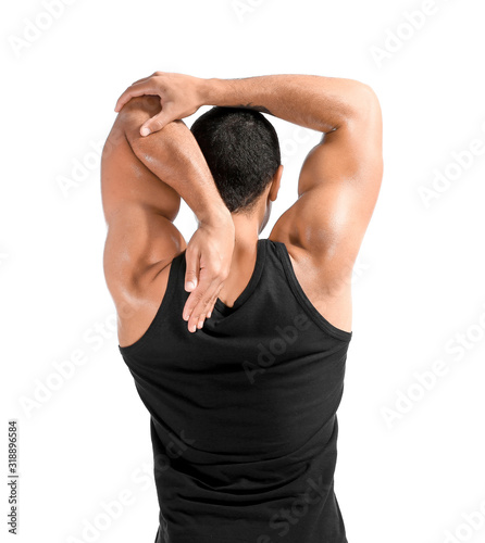 Sporty African-American man...