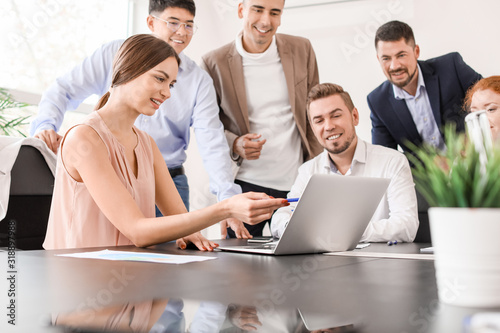 Group of business people du...