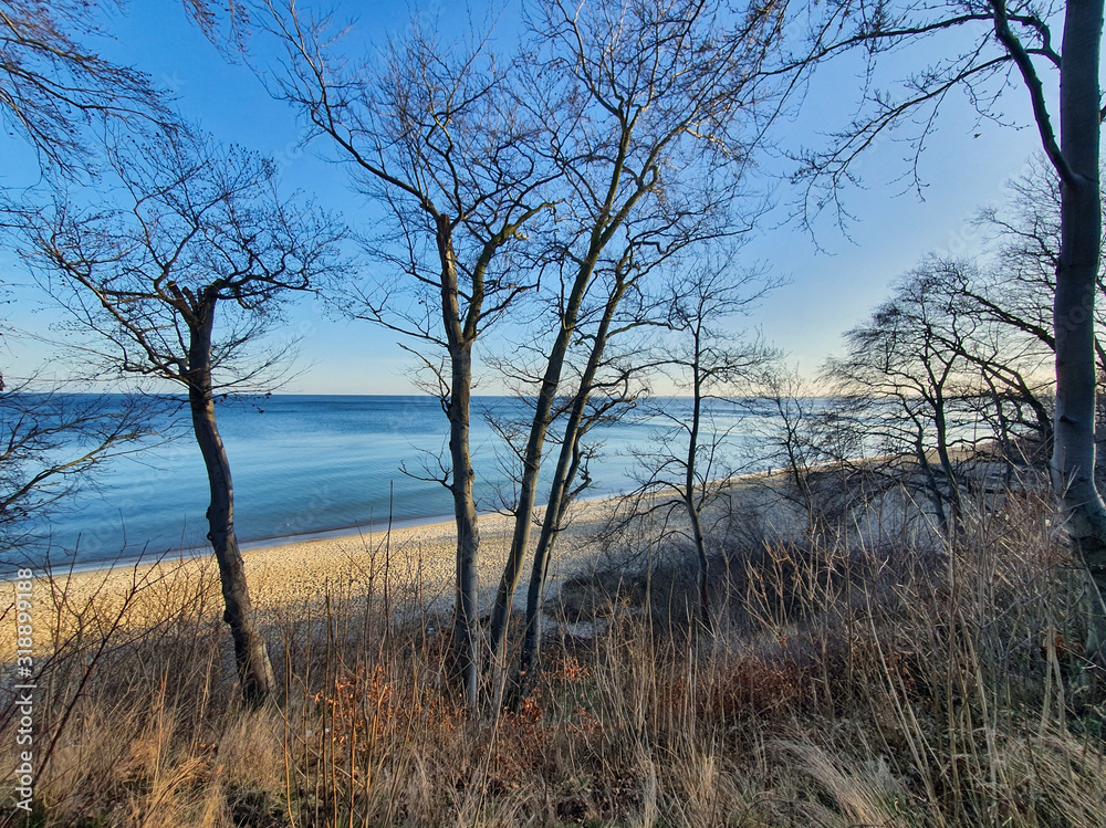Brzeg morza. Morze Bałtyckie, Gdynia Orłowo. Polska. Brzeg morza. Morze Bałtyckie, Gdynia Orłowo. Polska.