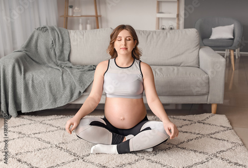 Beautiful pregnant woman me...