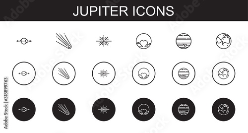 jupiter icons set