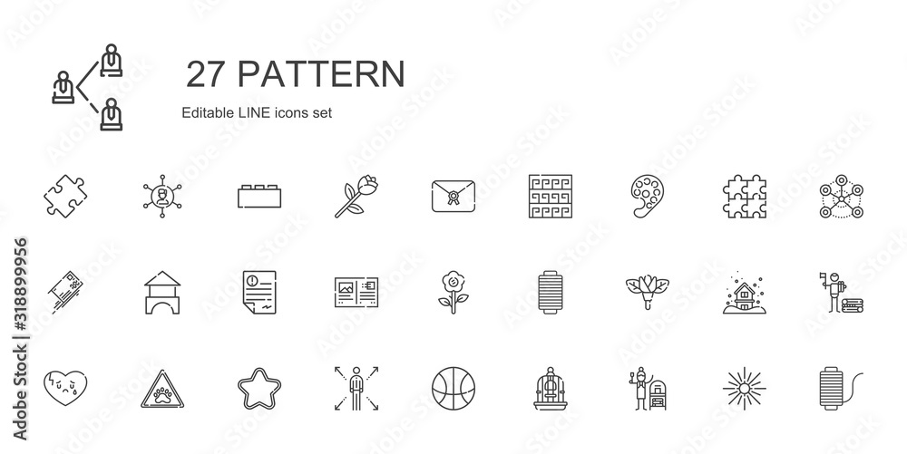 pattern icons set