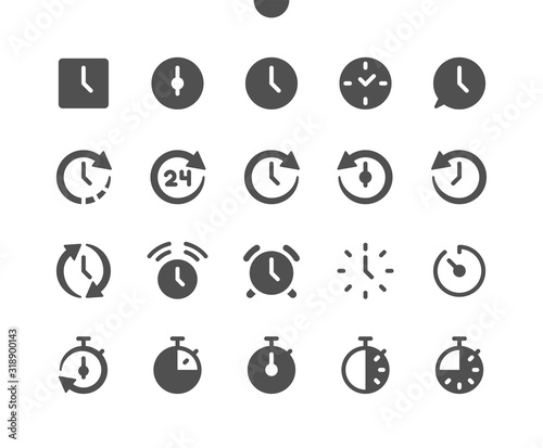 Time v1 UI Pixel Perfect Well-crafted Vector Solid Icons 48x48 Ready for 24x24 Grid for Web Graphics and Apps. Simple Minimal Pictogram