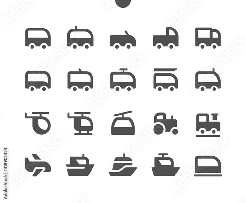Transport Side View UI Pixel Perfect Well-crafted Vector Solid Icons 48x48 Ready for 24x24 Grid for Web Graphics and Apps. Simple Minimal Pictogram
