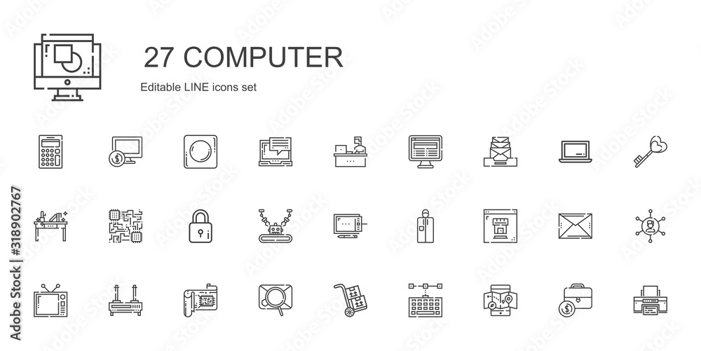 computer icons set computer icons set
