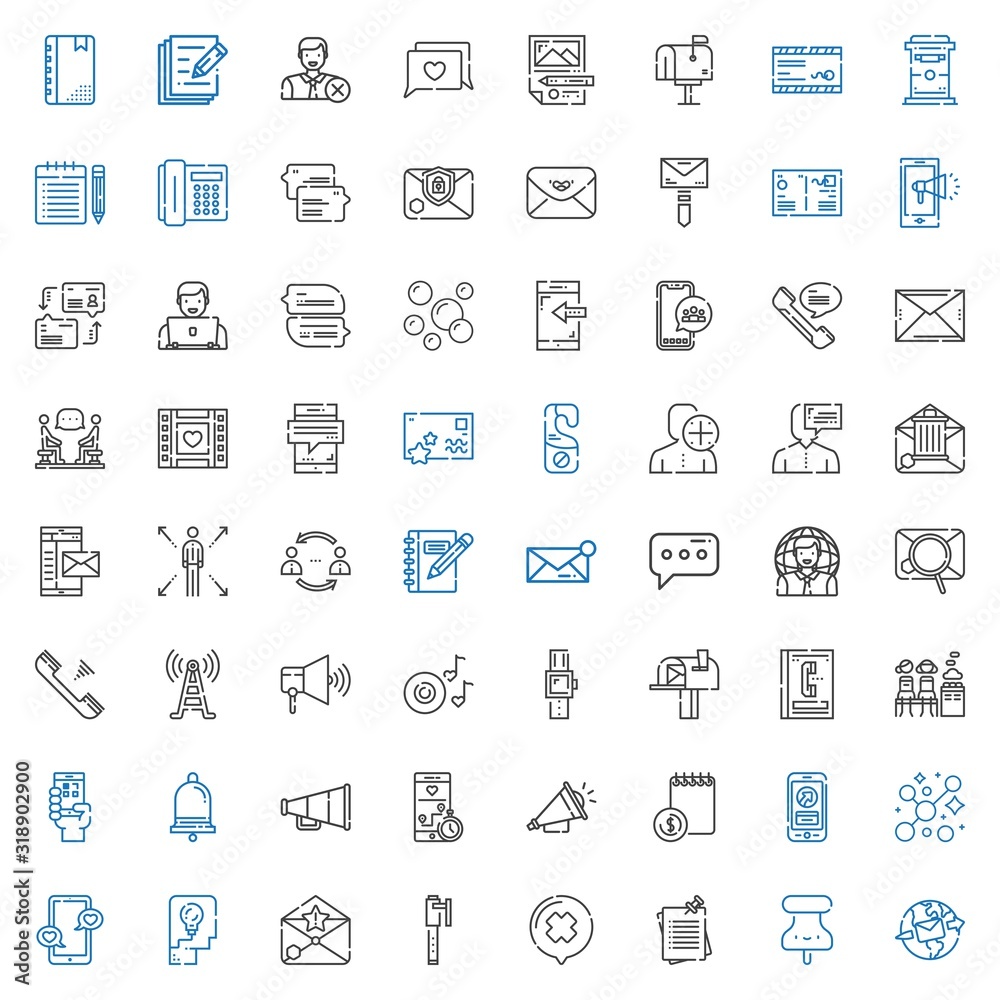 message icons set message icons set