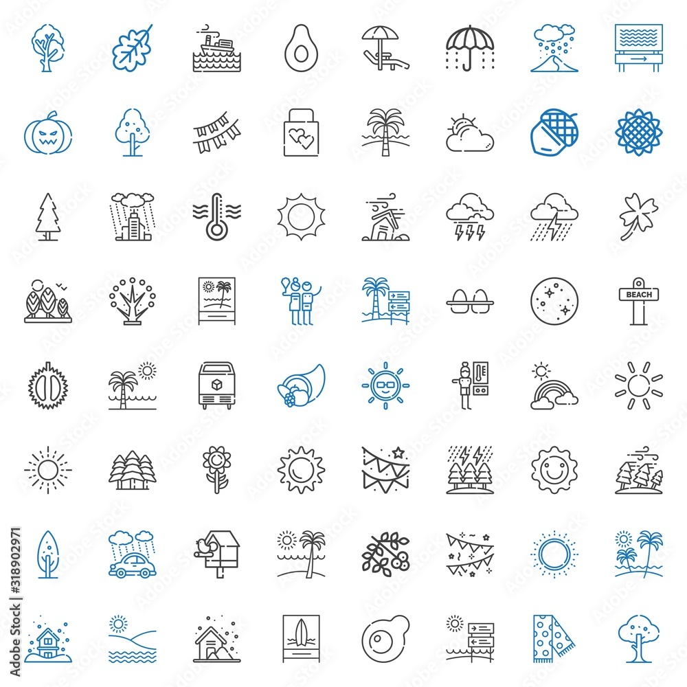 season icons set season icons set