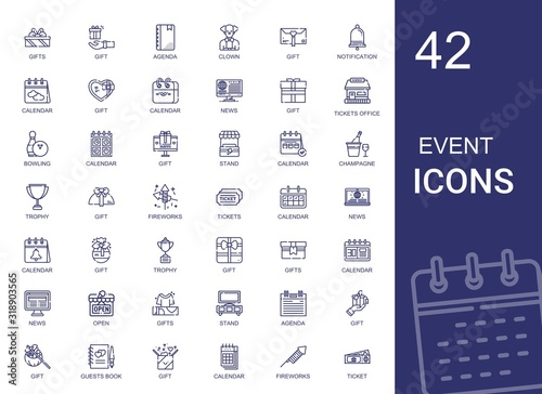 event icons set