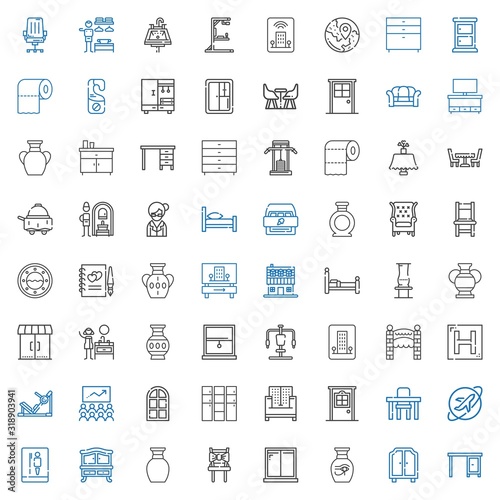 room icons set