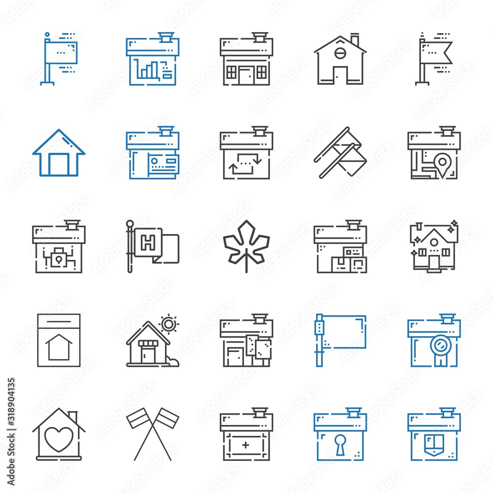state icons set