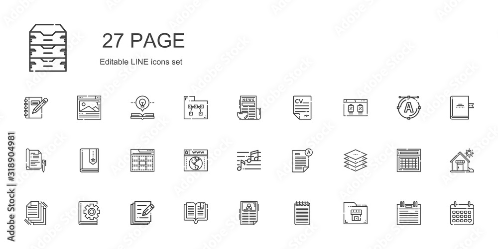 page icons set