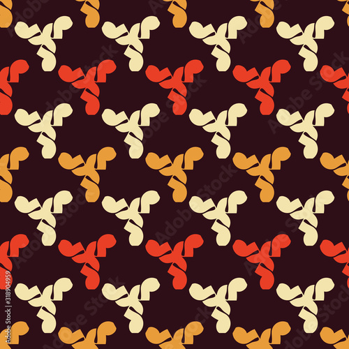 Seamless pattern with triangular geometric elements.