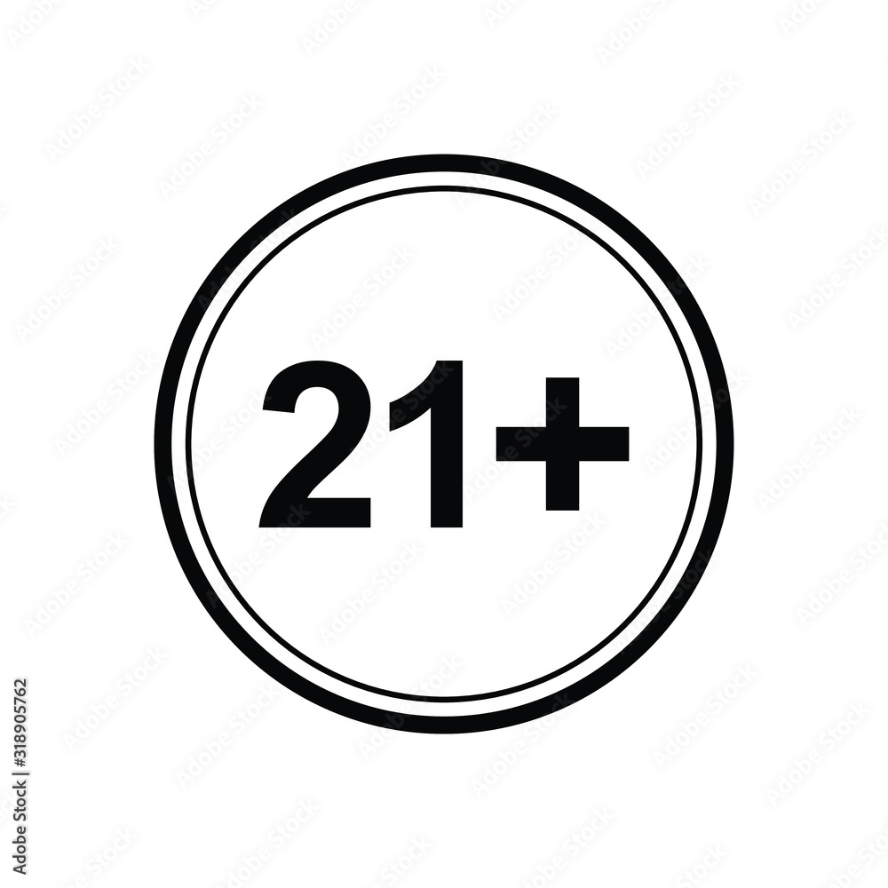 21 plus icon. black vector 21 + plus sign 21 plus icon. black vector 21 + plus sign